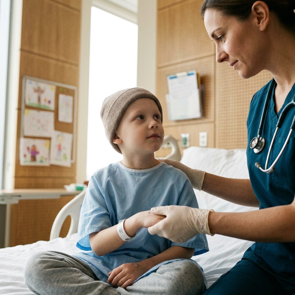 Child requiring urgent treatment